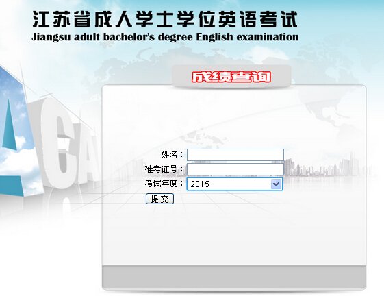 2018江苏泰州成人学位英语成绩查询