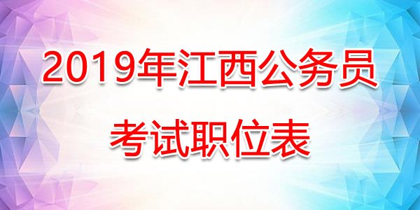 2020年国考职位表：江西省消防救援总队