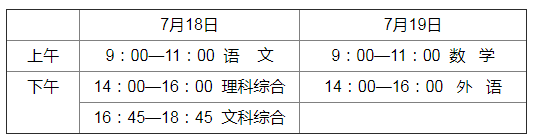 2015年河北保定中考时间安排