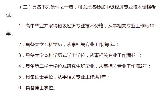 2021年山西长治中级经济师报名时间