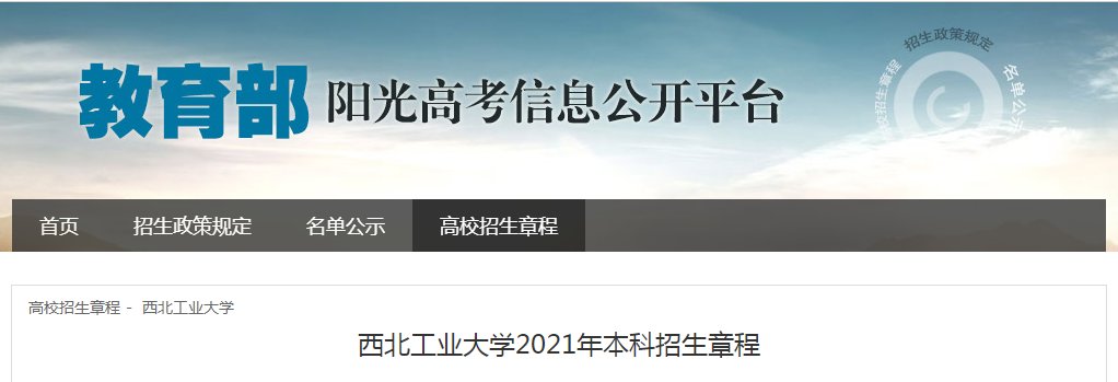 西安外国语大学2021年本科招生章程