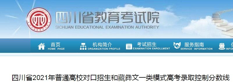 2021年四川高考录取分数线（艺术类）