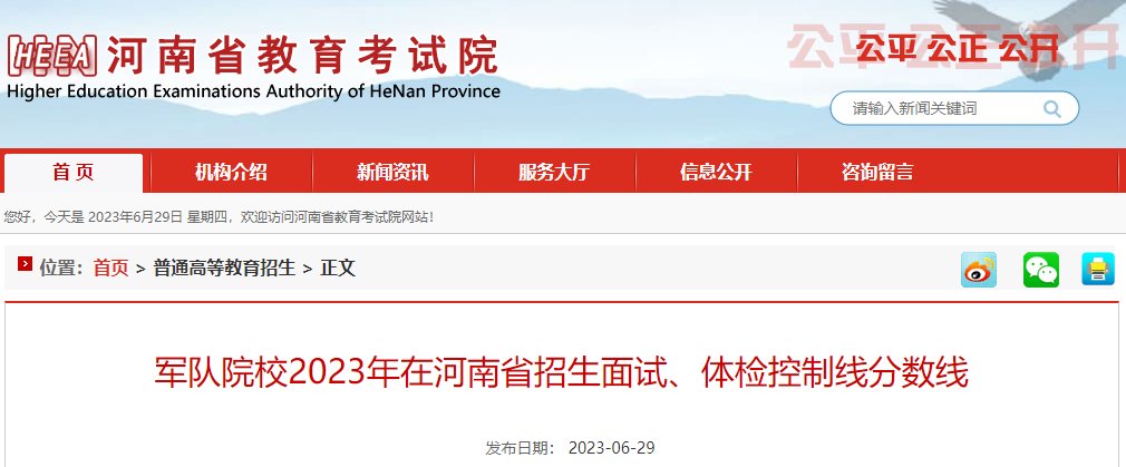 体检控制线分数线