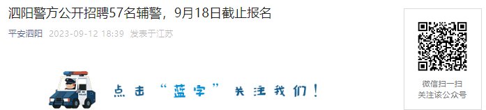 2023年江苏宿迁市公安局公开雅博a