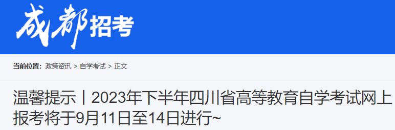 四川2024年下半年自考实践性环节考