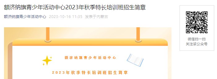 2023年内蒙古阿拉善盟额济纳旗青少