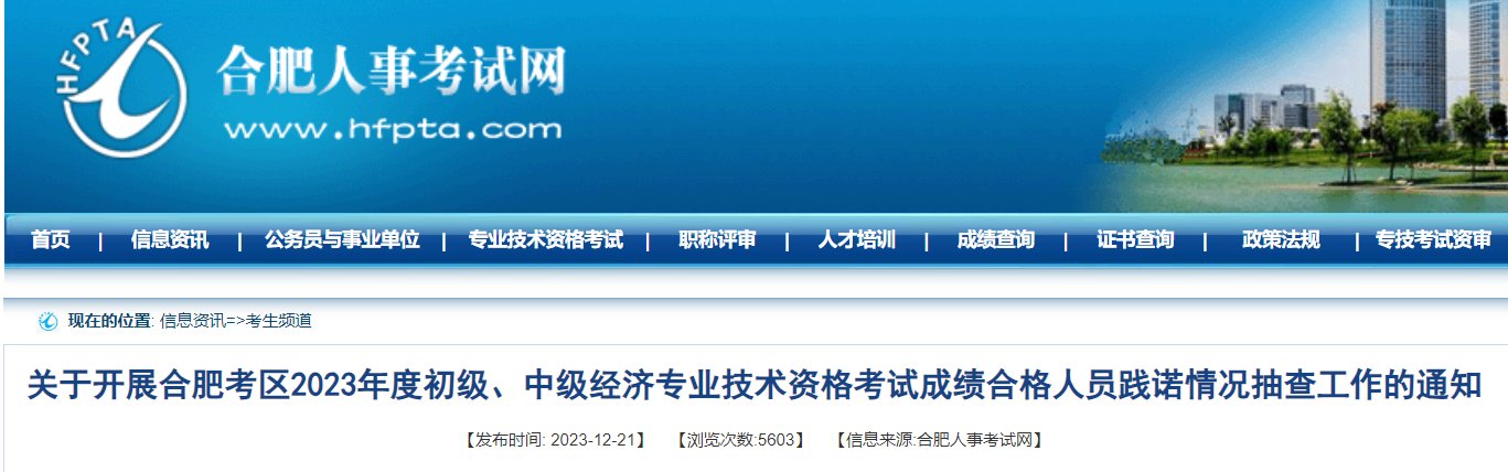 2023年安徽池州高级经济师成绩合格