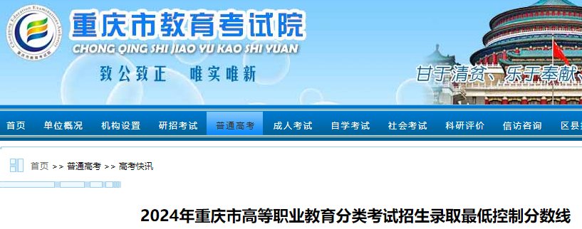 2022年重庆高考录取分数线（已公布