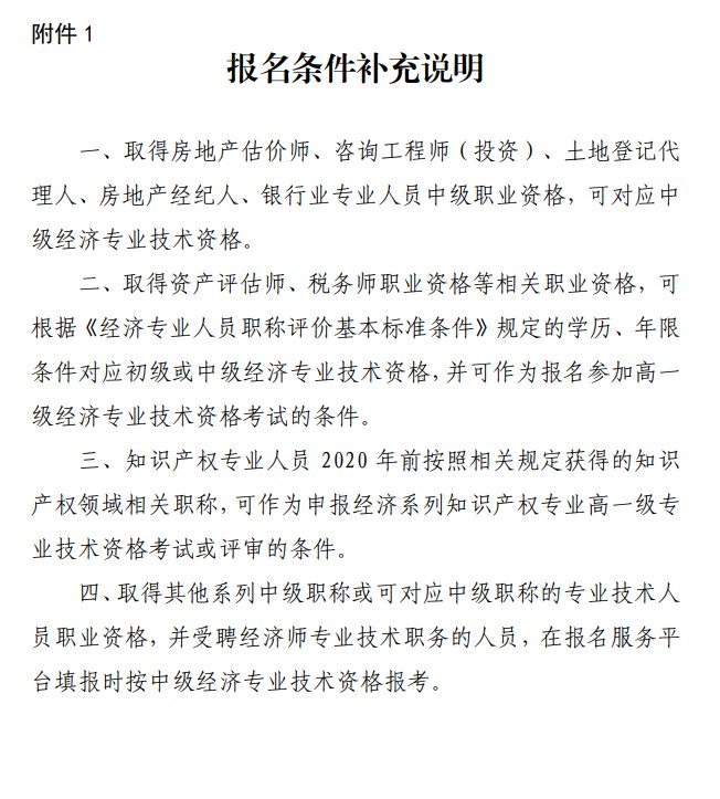 2023年北京经济师报名条件