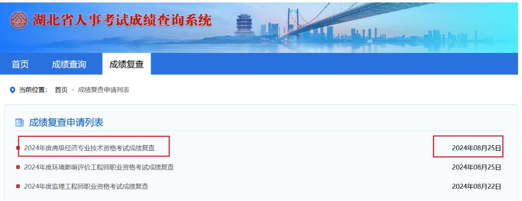 2024年湖北经济师成绩查询入口已开