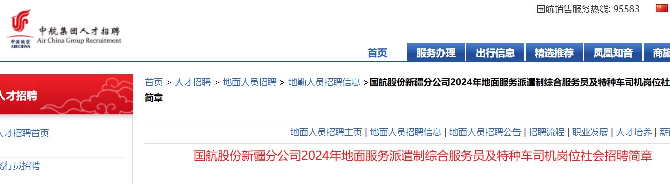 2024年国航股份新疆分雅博app下