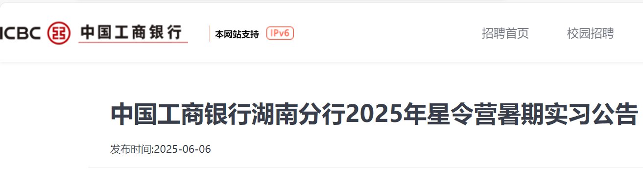 2025年中国工商银行湖南分行星令营