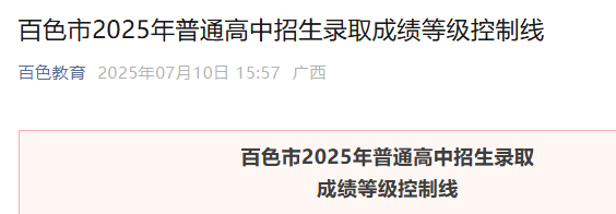 2023年广西南宁中考录取分数线公布