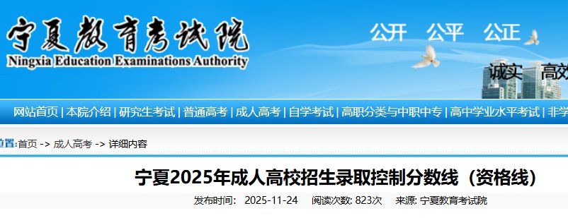 2025年浙江省成人高校招生录取低控