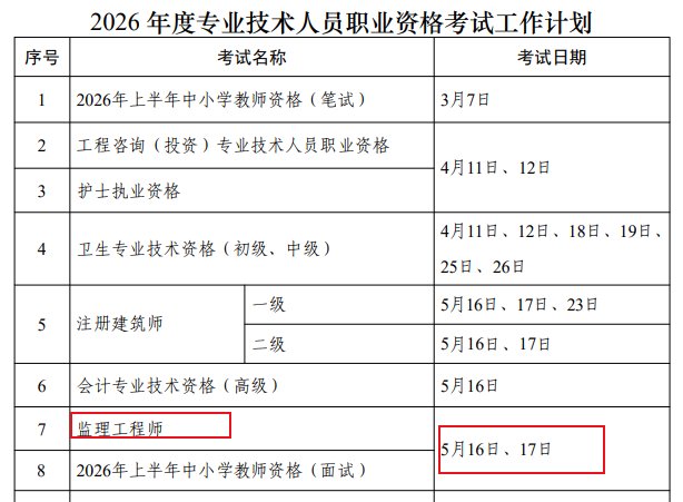image.png 2026年江苏监理工程师考试时间确定