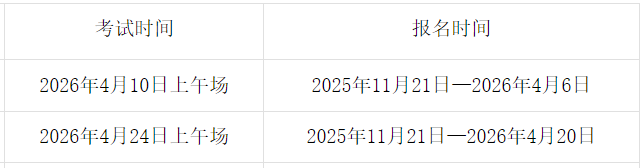 2026年6月GRE报名时间