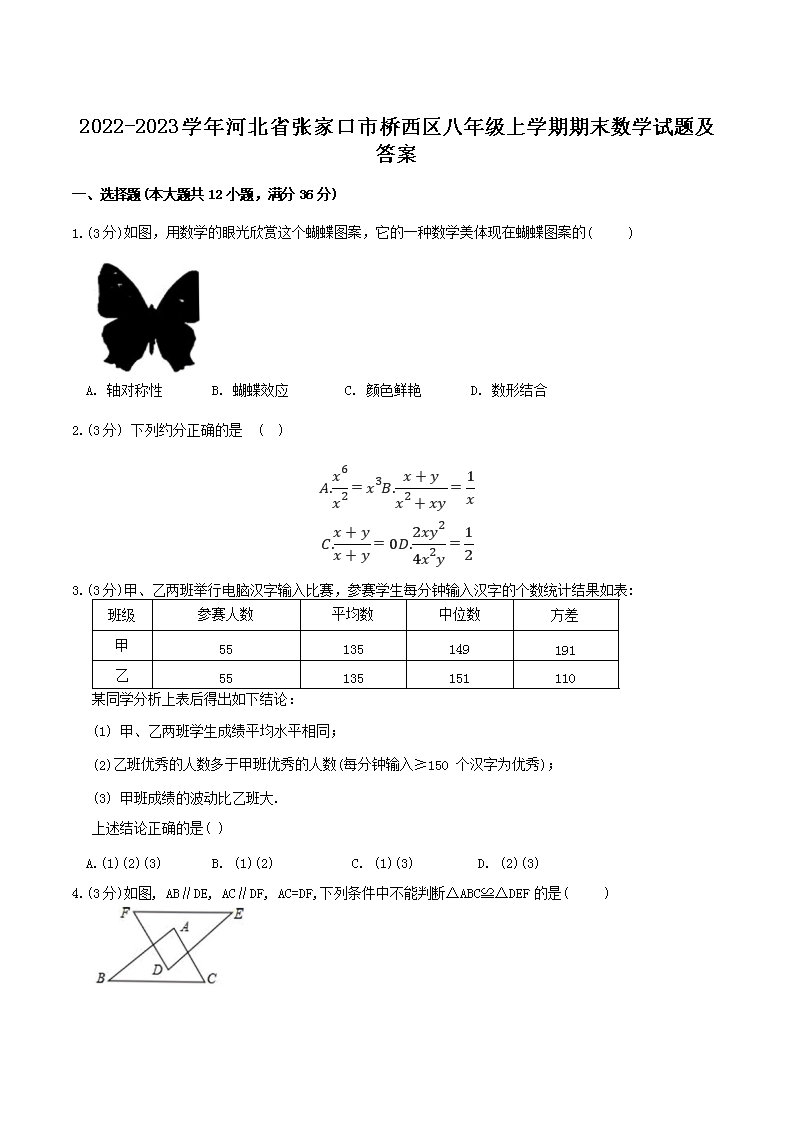 2020-2021学年福建省泉州市丰