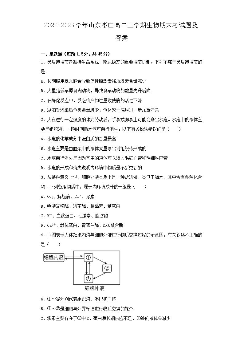 Removed_2022-2023学年山东枣庄高二上学期生物期末考试题及答案1.png 【文档名称】 2022-2023学年